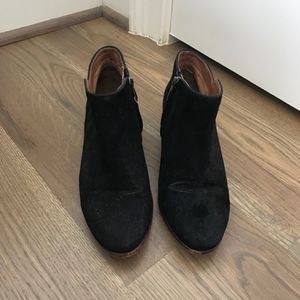 Sam Edelman Black Suede Booties